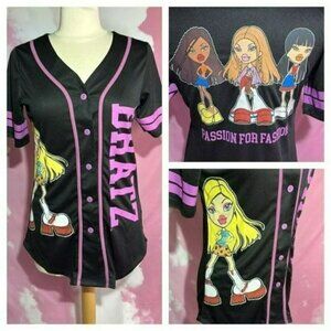 Bratz Baseball Jersey size Medium Bratz Doll Jersey NEW~  purple ~ Cartoon Bratz